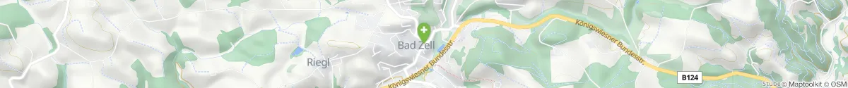 Map representation of the location for Cella Apotheke in 4283 Bad Zell